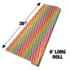 GRAPHICS & MORE Rainbow Chevrons Zigzag Pattern Premium Kraft Roll