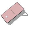 Mini Space Heater Pink Fast Heating Rotatable Holder Anti Slip