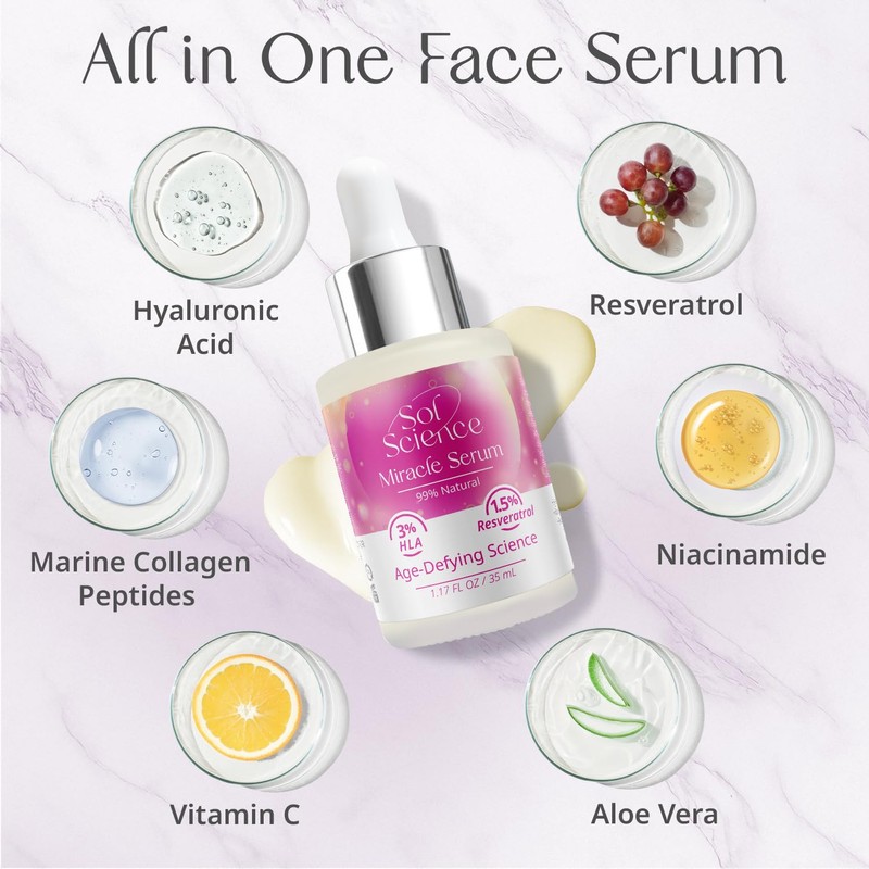 All-in-One Face Serum – Hydrating Serum with Vitamin C and