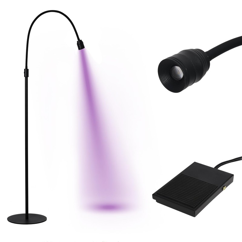 12W UV Lash Lamp with Foot Pedal, Rapid Dry in