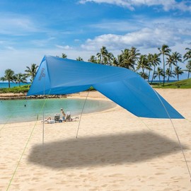 ASFANES Beach Canopy Sun Shelter | UPF50+ Windproof Waterproof Shade for Beach & Outdoor