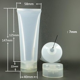 Ipetboom Botellas de Viaje Transparentes, 10 Piezas Tubos Recargables de Plástico a Prueba de Fugas con Tapa para Champú Gel Loción Cosméticos Portáti