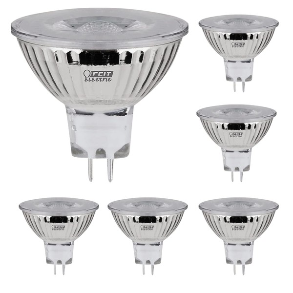 Feit Electric BPEXN/950CA/6 50W EQ DM MR16 LED Light Bulb, 6 Bulbs