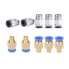 Lokkr Bowden Tube Coupler Set (10 Pcs), PC4-M6 Pneumatic Fitting