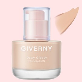 Giverny Dewy Glassy Foundation 30ml, 23NW Medium Beige, 2 pcs. / 지베르니 듀이 글래시 파운데이션 30ml, 23NW 미디움 베이지, 2개