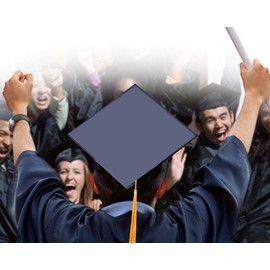 Tassel Toppers Friends TV Show - 90's - Grad Cap Decorated Grad Cap