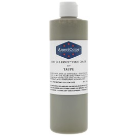 AmeriColor, Taupe, 13.5 Ounce Bottle, Soft Gel Paste Food Color