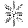 Pack of 50 Curtain Rings Curtain Rings Clip Inner Diameter