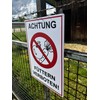 Strobo Achtung Füttern verboten ! Sign, 20 x 30 cm,