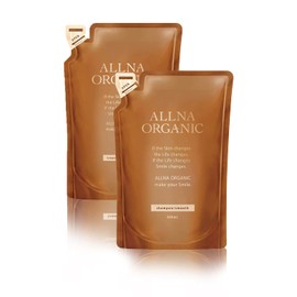 Oruna Organic Shampoo Treatment Set, Additive-free, Made in Japan (Smooth (Refill, 13.5 fl oz (400 ml) each))