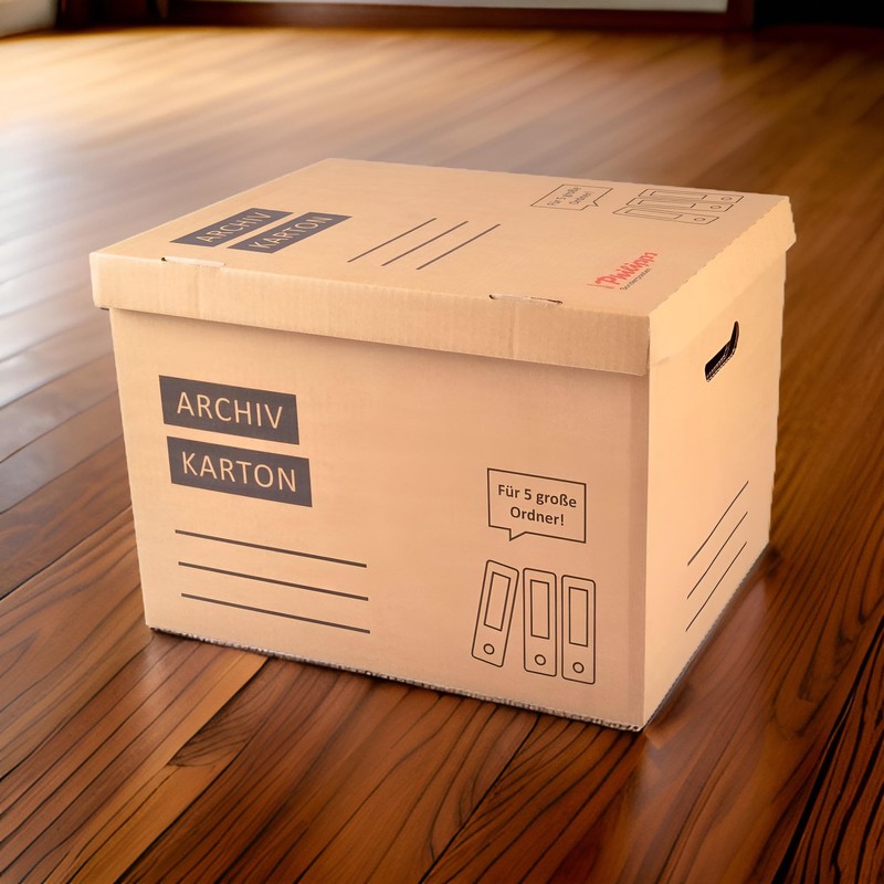 BURI Archive Box for 5 Lever Arch Files Moving Box