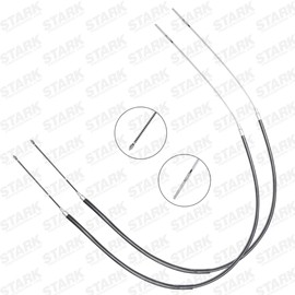 STARK SKCPB-1051158 Handbrake Cable Rear 1500/937+1500/937 mm