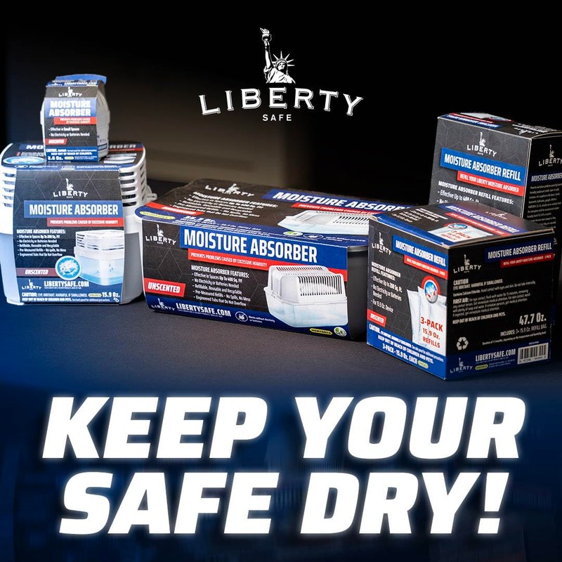 Liberty Safe Humydry Moisture Absorber - Protects Valuables from Moisture