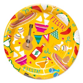 American Greetings 36-Count Paper Dessert Plates, Fiesta Party Supplies