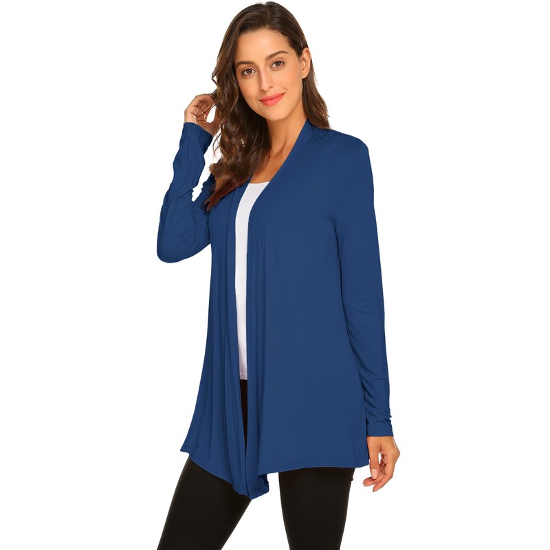 Newchoice Lightweight Cardigans for Women, Open Front Long Sleeve Cardigan