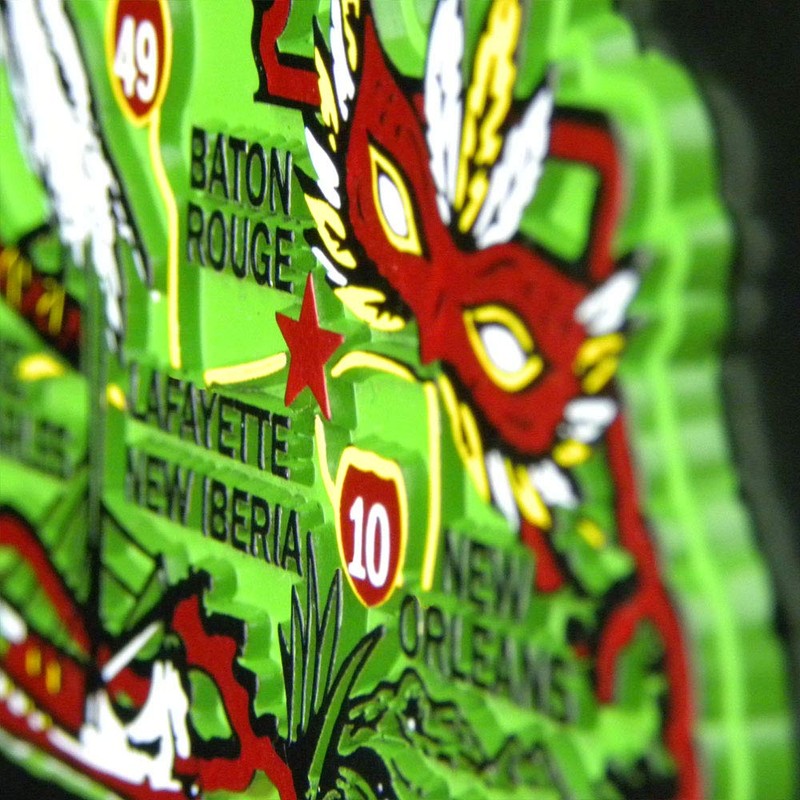 North Carolina Colorful State Magnet by Classic Magnets, 4.8" x