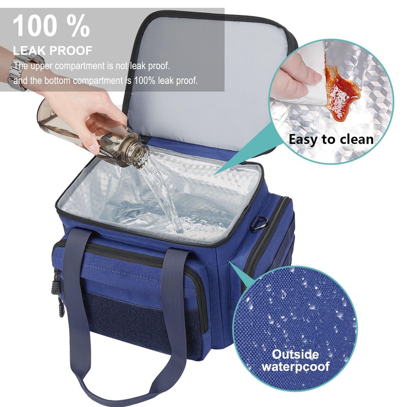 Gafetrey Large Lunch Box Bag for Men - Tactical Insulated