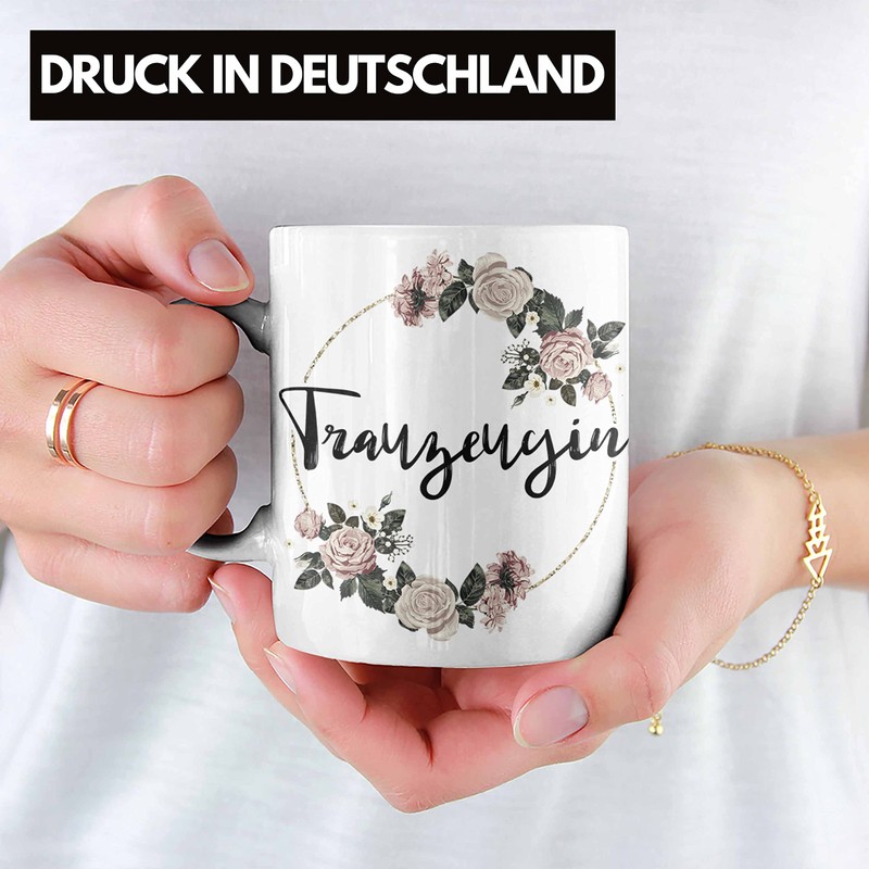 Trendation - Beste Trauzeugin Tasse Geschenk Frau Danke Geschenke Trauzeugin