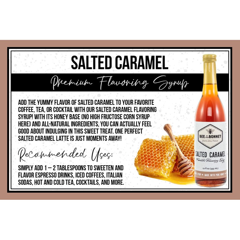 Bee in Your Bonnet Premium Flavoring Syrup - Made with
