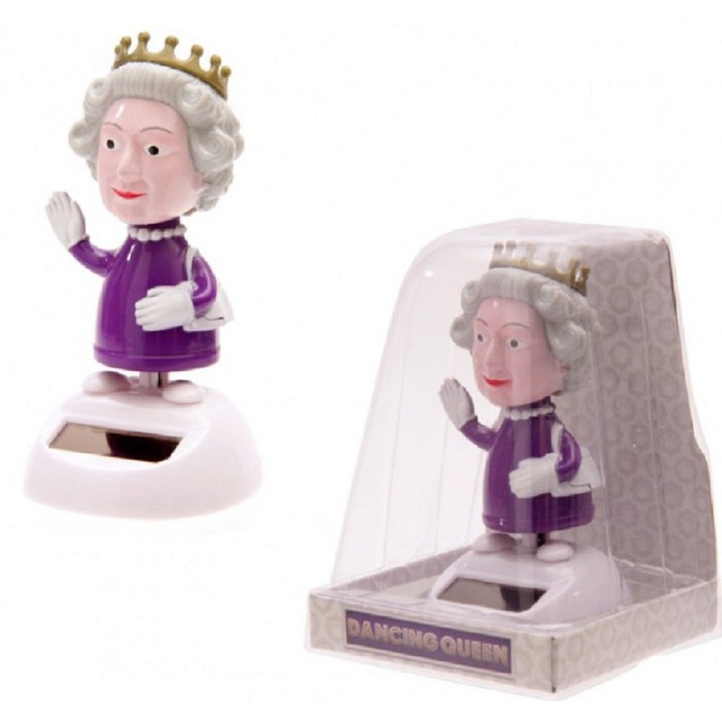 Solar Nodding Bobblehead Queen of England, Queen