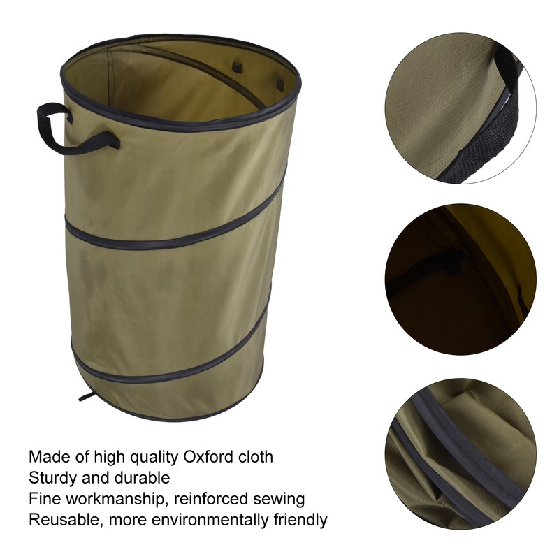 113L Collapsible Trash Can 30 Gallon Recycling Large Leaf Garbage