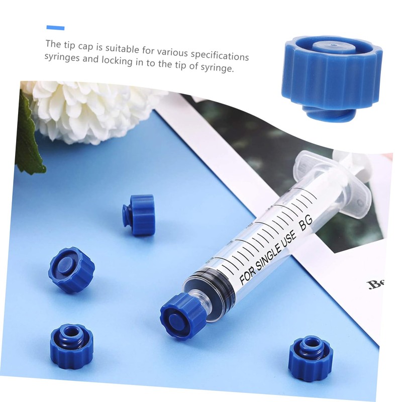 VILLFUL 3sets Plastic Tip Caps Luer Lock Caps for Dispensing