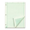 Tops Engineering Computation Pad - 100 Sheet - 15lb - Letter 8.5" x 11" - 50 / Pad - Green