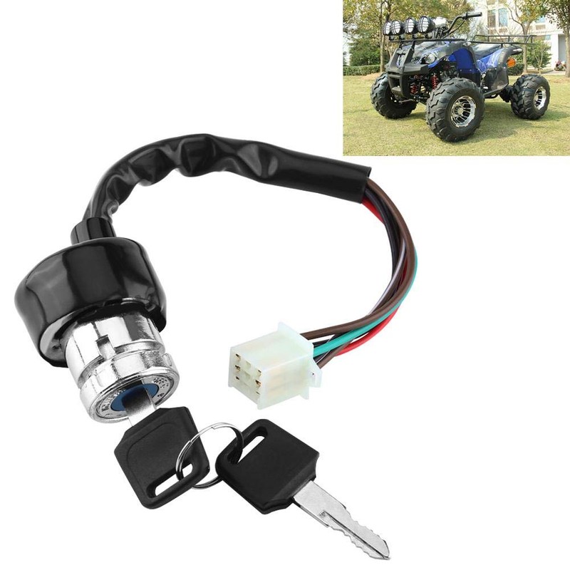 Ignition Switch,Universal Car Motorcycle 6-Wire in 9 pin plug Ignition