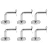 6 Pcs Wall Handrail Bracket 304 Stainless Steel Strong Bearing