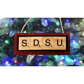 San Diego Christmas Ornament Letters Tiles HandCrafted