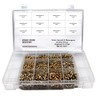 Solid Aluminum Rivet Kit, 2,700 Hard Rivets with Dome Head.