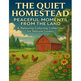 The Quiet Homestead: Coloring Book for Adults Featuring Peaceful Farm Life, Chickens, Barns, and Flowers: A Calming Country Coloring Book with Cozy Rural Scenes for Relaxation and Mindful Escapes
