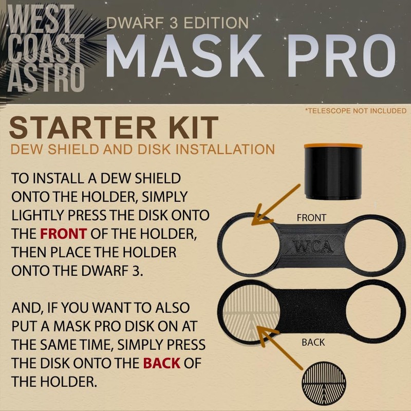 Dwarf 3 - MASK PRO System Starter Kit (Bahtinov Mask,