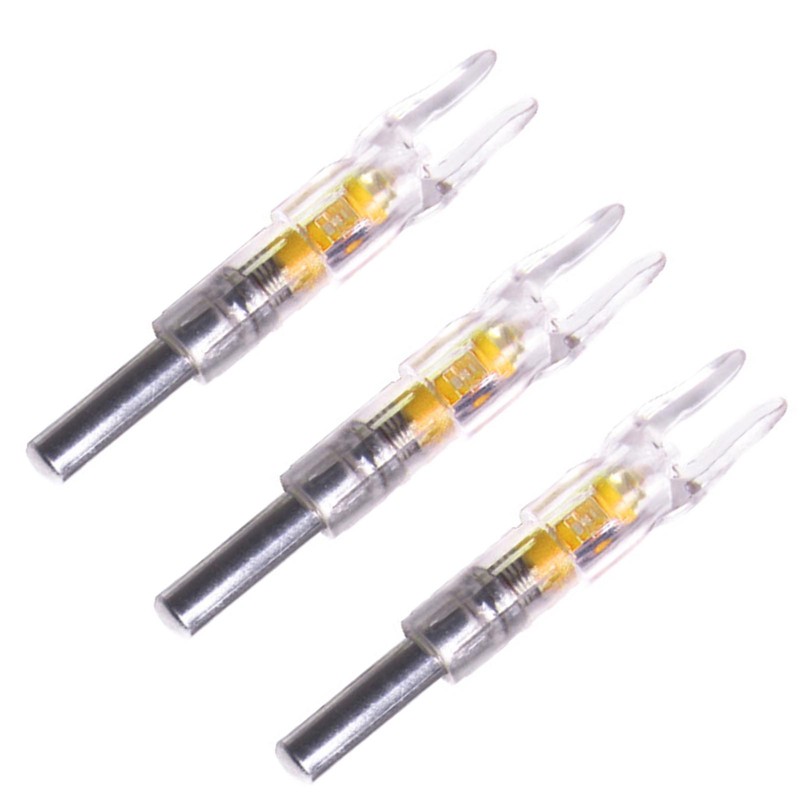 3PCS Lighted Arrow Nocks PC LED Lighted Archery Hunting Shooting