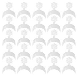 Healvian 500pcs Crescent Fake Nails Manicure Patch False Nail Tips for Women Girls Nail Art Accessories Abs Material Easy Apply Shape