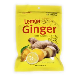 Songwha Lemon Ginger Hard Candies, 3.5 Ounce (3 Pack of 3)