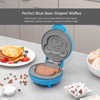 Innoteck Kitchen Pro 550W Mini Waffle Maker – Blue Bear-Shaped