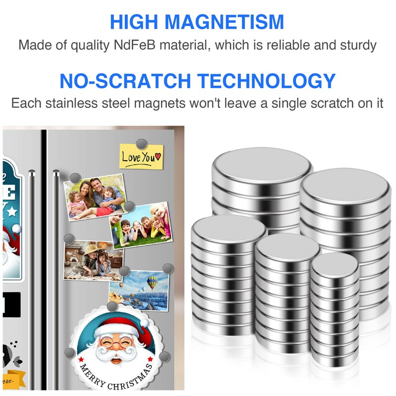 DIYMAG Small Rare Earth Magnets, 40 Pack, 5 Sizes -