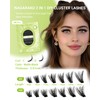NAGARAKU Lash Clusters, DIY Cluster Lashes Individual Lashes Cluster Eyelash