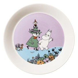 MOOMIN ARABIA 1076281 Classic Friends Forever Moomin Plate, Plate, 7.5 inches (19 cm)