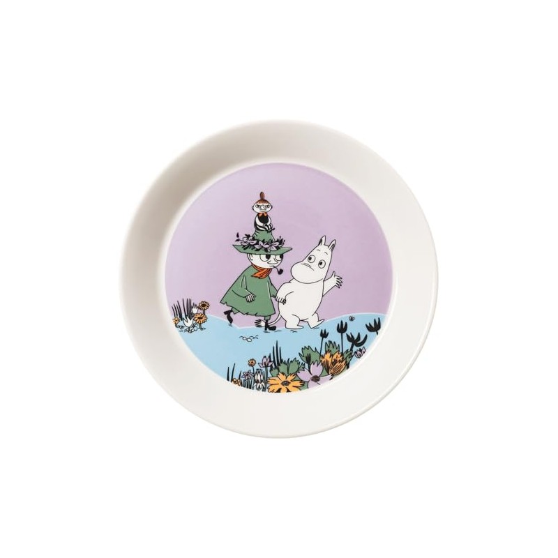 MOOMIN ARABIA 1076281 Classic Friends Forever Moomin Plate, Plate, 7.5