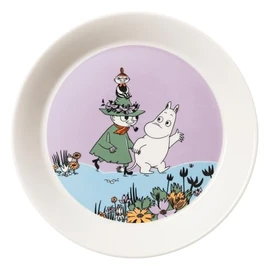 MOOMIN ARABIA 1076281 Classic Friends Forever Moomin Plate, Plate, 7.5 inches (19 cm)