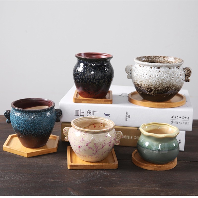 4PCS Bamboo Mosaic Coasters, Blank Base Trays for Crafts DIY