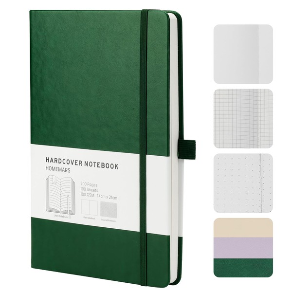 HOMEMARS Notebook, Notebook, 21 cm x 14.5 cm, Notebook A5