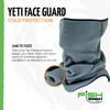 Fish Monkey FM41-GRY Yeti Fleece Face Guard, Grey/Green