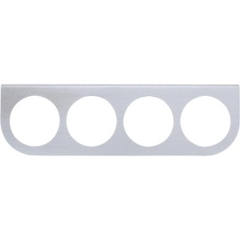 Universal 4 Gauge Dash Panel, Brushed