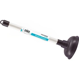 Unibos | Powerful Sink Plunger Heavy Duty Sink Unblocker plumbing tools with 22.5cm (9 inch) Handle and 10cm (4 inch) Rubber Suction Cup for,Toilet,Kitchen Sink,Shower and Drain Unblocker, White/Black