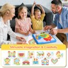 ZOZOPLAY Kids Toys Mosaic Puzzle,490Pcs Building Blocks,Educational Toys with 6