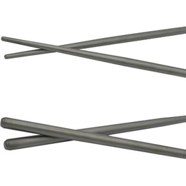 Kuvik Titanium Chopsticks with Gold Carrying Case - Ultralight and Reusable Chopsticks for Camping