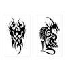 12 Autocollants De Tatouage Temporary Demi-bras Pour Hommes Et Femmes